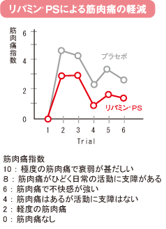 リパミン-ＰＳによる筋肉痛の軽減